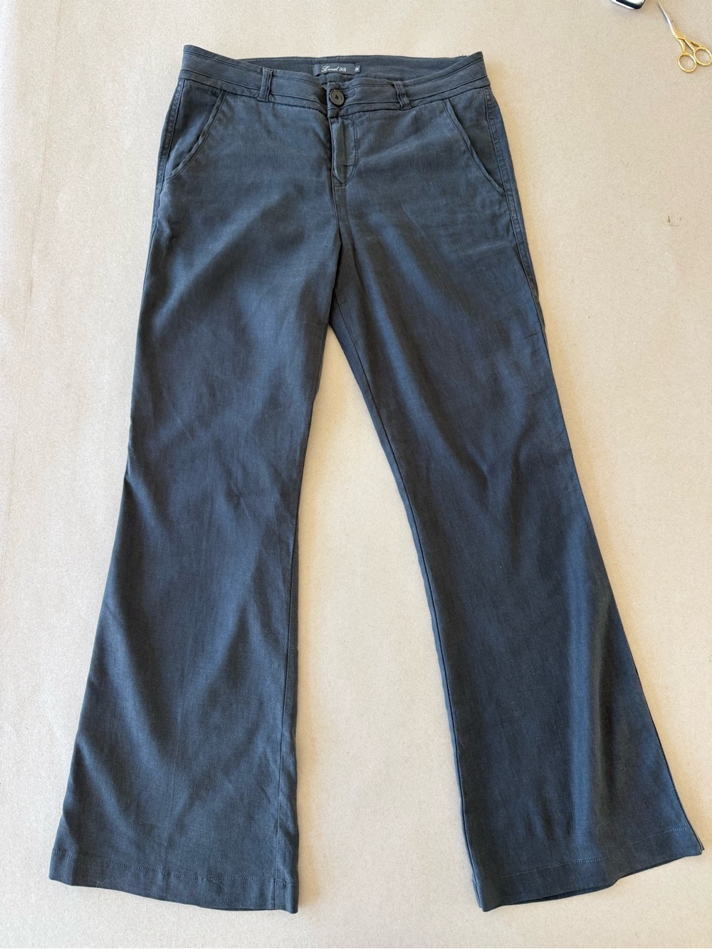 Level 99 Women's Dark Gray Flared Pants